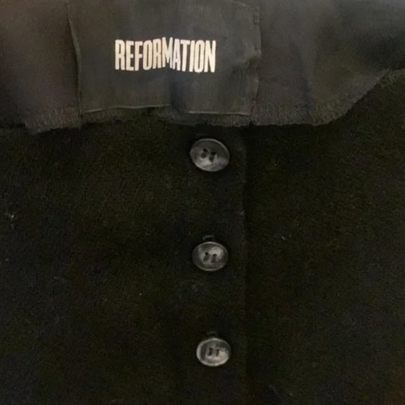 Reformation Button-down Skirt (Sz L) - Picture 3 of 3